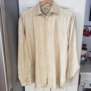 Tommy Bahama Silk Blend Long Sleeve Button Down